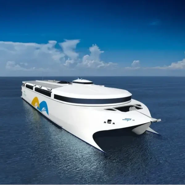 Buquebus se prepara para botar el ferry eléctrico más grande del mundo